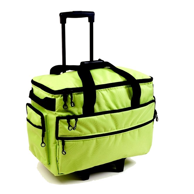 Bluefig roller bag in lime green TB19